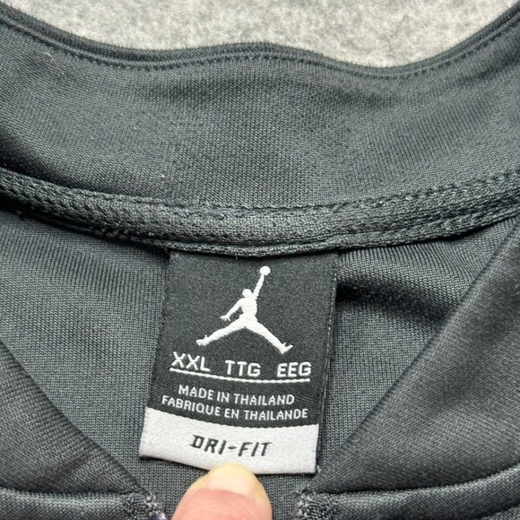 Nike Jordan Track Jacket Women 2XL Black Gray Colorblock Full Zip Knit - Picture 6 of 15